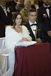 Mislav Oršić sa suprugom na vjenčanju i krstitkama.