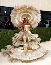 Iman 2021., tema 'In America: A Lexicon of Fashion', nosi Dolce & Gabbana x Harris Reed