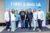 Tim UNICEF-a Hrvatska: Laura Bonifačić, Ana Dautović, Tanja Radočaj, Tea Toman, Žana Hinek, Vanja Šarac i Antonio Hlupić s Koradom Korlevićem iz Zvjezdarnice Višnjan