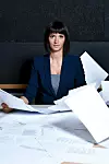 Zagreb, 310817. Ivana Paradzikovic, urednica emisije Provjereno, fotografirana na Novoj TV. Foto: Boris Kovacev / CROPIX