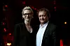 SYDNEY, AUSTRALIA - FEBRUARY 09: Actress and Sydney Theatre Company co-artistic director Cate Blanchett (L) and husband and co-artistic director Andrew Upton attend the opening night of new musical