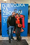 Bojana i Enes na premijeri predstave 'Djevojka za zbogom' u kazalištu Vidra 2022.