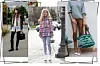 Influencerice Leia Sfez i Emili Sindlev na Tjednu mode u Parizu (lijevo) / stirrup tajice iz ponude brenda A'Marie (desno)