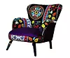 Suzani Purple-yellow fotelja