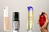 1. Puder Lancome Teint Idole Ultra Wear Care & Glow; 2. Lak za nokte Artdeco Art Couture 911; 3. Noćni serum Shiseido; 4. Parfem The Nue Co