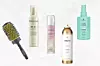 DRY BAR keramička četka za blow out efekt/ KÉRASTASE Densifique Densimorphose učvršćujuća njega za bogatu pjenastu teksturu/ LIVING PROOF Restore Smooth Blowout Concentrate tretman za zaštitu od topline i volumen/ PHILIP B. Weightless Volumizing Insta-Thick sprej za postizanje volumena i bujne kose/ SCHWARZKOPF Fibre Clinix Volumize Bodifying sprej za dodavanje volumena tankoj i slaboj kosi