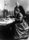 circa 1903: Marie (1867 - 1934) and Pierre (1859 - 1906) Curie, French physicists and Nobel Prize winners. (Photo by Central Press/Getty Images)