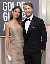 Gigi Paris i Glen Powell na dodjeli Zlatnih globusa