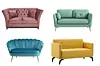 Sofa dvosjed Queen; Vivre (5231,90 kn) / Dvosjed Esquina Hykkon; Mayfair (499,99 eura) / Dvosjed Candler Canora Grey; Mayfair (859,99 eura) / Žuti dvosjed s presvlakom od tkanine; Vivre (1479 kn)