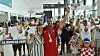 RONALD GORSIC/CROPIX Zagreb, 310721. Zracna luka dr.Franjo Tudjman. Povratak veslaca s OI. Braca Sinkovic osvojila su zlatnu medalju a Damir Martin broncu.