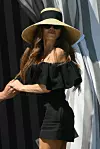 Gospođa Sanchez Bezos bila je oličenje profinjenog stila dok je izlazila iz venecijanskog hotela u kojem su odsjeli