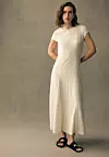 Next REGULAR FIT - CAP SLEEVE MIDI - Haljina s naramenicama - ecru white - 53 eura