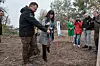 VLADO KOS/CROPIX Osijek, 131120. Natasa Tramisak ministrica regionalnog razvoja i EU fondova nazocila je pocetku obnove 300 ha nove sume u okviru projekta Naturavita. Na fotografiji: ministrica Natasa Tramisak posadila je prvo drvo na mjestu obnove sume u Nemetinu.