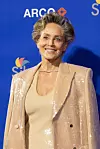 US actress Sharon Stone attends the Palm Springs International Film Festival Awards at the Palm Springs Convention Center in Palm Springs on January 3, 2025. (Photo by VALERIE MACON/AFP)