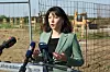 VLADO KOS/CROPIX Osijek, 060921. Ministrica regionalnog razvoja i fondova EU Natasa Tramisak posjetila je gradiliste Gospodarskog centra. Na fotografiji: gradiliste Gospodarskog centra, ministrica Natasa Tramisak.