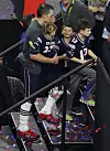 Tom Brady sa sinovima Jackom i Benjaminom, te kćeri Vivian 2017.
