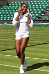 Coco Gauff na treningu prije ovogodišnjeg Wimbledona