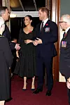 LONDON, ENGLAND - NOVEMBER 09: Meghan, Duchess of Sussex and Prince Harry, Duke of Sussex attend the annual Royal British Legion Festival of Remembrance at the Royal Albert Hall on November 09, 2019 in London, England. (Photo by Chris Jackson/- WPA Pool/Getty Images)