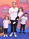 BURBANK, CA - MARCH 07: Perez Hilton and family attend the premiere of Disney Junior's