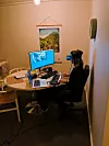 Lucija radi na VR-u tijekom lockdowna.