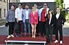 Goran Višnjić, Goran Navojec, Mila Elegović, i dio organizatora festivala