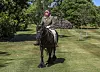 WINDSOR, ENGLAND - MAY: Issue date: Sunday May 31, Queen Elizabeth II rides Balmoral Fern, a 14-year-old Fell Pony, in Windsor Home Park over the weekend of May 30 and May 31, 2020 in Windsor, England. The Queen has been in residence at Windsor Castle during the coronavirus pandemic. (Photo by Steve Parsons - WPA Pool/Getty Images)