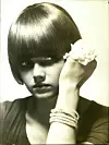 Feb. 16, 1973 - The model here is sporting a short coiffure by Jacques Dessange, with a heavy bang that goes down and tapers just above the eyes., Image: 209996058, License: Rights-managed, Restrictions: , Model Release: no, Credit line: Keystone Pictures USA / Zuma Press / Profimedia