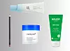 MAC olovka za usne u Stone nijansi (20,90 eura)/Beauty of Joseon zaštitna gel krema SPF 50 (12,16 eura)/Medicube blazinice za toniranje lica (22,86 eura)/Weleda Skin Food hidratantna krema za suhu kožu (9,95 eura)