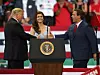 Donald Trump, Casey i Ron DeSantis 2018.