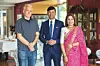 Feđa Kalebić, njegova ekscelencija Raj Kumar Srivastava i supruga Lakshmi.