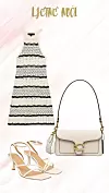 Zara Mini haljina s američkim izrezom od heklanog pletiva - 25,95 eura; Answear Kožna torba Coach Tabby - 399,90 eura; Answear Kožne sandale Answear.LAB - 84,99 eura