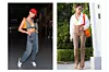 Emily Ratajkowski u Prada crop topu od trapera (Profimedia)/ Hailey Bieber u Jacqumeus topu od popelina (rexfeatures.com)