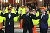 John Travolta At Sanremo Festival 2024. 07 Feb 2024,Image: 844459142, License: Rights-managed, Restrictions: World Rights, Model Release: no, Pictured: John Travolta, FIORELLO AMADEUS, Credit line: mely/MEGA/The Mega Agency/Profimedia