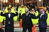 John Travolta At Sanremo Festival 2024. 07 Feb 2024,Image: 844459142, License: Rights-managed, Restrictions: World Rights, Model Release: no, Pictured: John Travolta, FIORELLO AMADEUS, Credit line: mely/MEGA/The Mega Agency/Profimedia