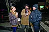 Glumica Sandra Lončarić s kolegom Goranom Bogdanom i organizatorom u produkciji Darkom Gongolom