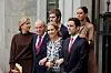 Obitelj na okupu: bivši kral Juan Carlos I. s kćerima princezama Cristinom i Elenom de Borbon, te unucima Juanom Urdangarinom, Froilanom de Marichalarom i Victorijom Federicom de Marichalar