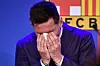 Na konferencije za medije Lionel Messi nije mogao suspregnuti suze.