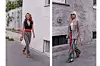 Street style kombinacije uz razigrane uzorke na hlačama koje sežu do poda