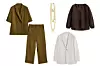 Sako kratkih krukava od lana i lanene hlače Massimo Dutti/ ogrlica Maria Tash/ bijeli sako Filippa K/ bluza od lana Massimo Dutti