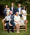 Britain's Prince Charles, Prince of Wales, poses for an official portrait to mark his 70th birthday in the gardens of Clarence House, with Camilla, Duchess of Cornwall, Prince Willliam, Duke of Cambridge, Catherine, Duchess of Cambridge, Prince George, Princess Charlotte, Prince Louis, Prince Harry, Duke of Sussex, and Meghan, Duchess of Sussex, in London, England, in this September 5, 2018 handout image provided by Clarence House. Chris Jackson/Getty Images/Clarence House/Handout via REUTERS ATTENTION EDITORS - THIS PICTURE WAS PROVIDED BY A THIRD PARTY. NO RESALES. NO ARCHIVE. NO SALES. MANDATORY CREDIT. Strictly for editorial use only and available until December 12, 2018. The photograph must not be digitally enhanced, manipulated or modified when published. The photograph must not be used on the cover of any book or guides without prior consent from Clarence House.