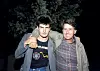 S ocem, poznatim glumcem Martinom Sheenom, 1984.