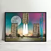 Plakat Zagreb, Rakete, Artplakata - 24 - 80 €, ovisno o dimenzijama i vrsti materijala