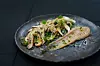 Carpaccio od vrganja, s pireom od kestena i prahom od crne trube