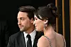US actor Kieran Culkin and his wife Jazz Charton arrive for the 75th Emmy Awards at the Peacock Theatre at L.A. Live in Los Angeles on January 15, 2024. (Photo by Robyn BECK/AFP)