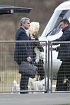 EXCLUSIVE: Silvio Berlusconi (83) spotted departing Grand Resort in Bad Ragaz in helicopter with new rumored girl-fried Marta Fascina (30) and his brother Paolo Berlusconi. 21 Mar 2020,Image: 503635506, License: Rights-managed, Restrictions: NO Italy, Model Release: no, Credit line: MEGA / The Mega Agency / Profimedia