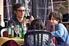 Gael Garcia Bernal u Rimu s kćeri Libertad i sinom Lazarom koje je dobio u vezi s kolegicom Dolores Fonzi
