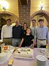 Marko Bujanović sa suprugom, kćeri i tri sina