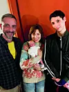 Hrvatski glumci Edvin Liverić i Daria Lorenci Flatz s redateljem Makismom Nakonečnijem