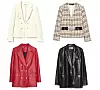 Sako od tvida H&M, 59,99 €/sako od tvida Zara, 399,90 kn/kožni sako Uterque, 2190 kn/dugi sako od umjetne kože Zara, 499,90 kn
