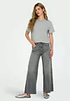 ONLY MIT WEITEM BEIN ONLANN-MADISON HOHE TAILLE - Široke nogavice - medium grey denim - 44,46 eura